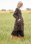 Trikåklänning  Star  i ekologisk bomull svart thumbnail