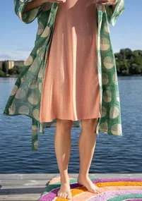 “Eclipse” organic cotton kimono - green sea glass