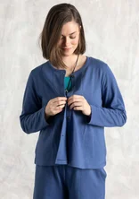 Jerseyjacke aus Bio-Baumwolle - bergblau