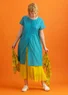 Robe en coton biologique tissé (turquoise S)