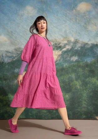 “Duha” woven organic cotton dress - peony