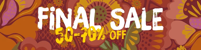 A multicoloured, graphic pattern from Gudrun Sjödén. 