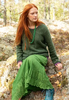 Fluffy, alpaca-blend sweater - monstera0SL0neps