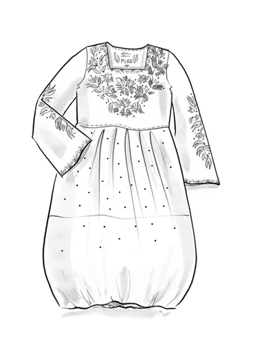 “Volcano” woven organic cotton dress -