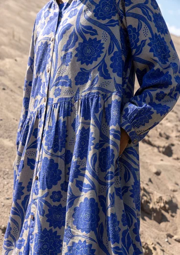 Robe tissé "Moonlight" en viscose/lin - lupin