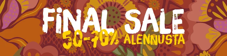 Gudrun Sjödénin monivärinen, graafinen kuvio.