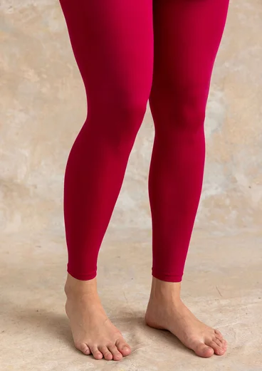 Solid-colored leggings in recycled polyamide -