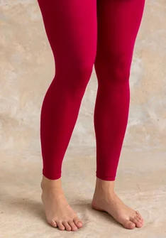 Solid-colored leggings in recycled polyamide - 
