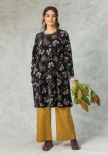 Velourskleid „Paraguay“ aus Bio-Baumwolle/Recycling-Polyester - schwarz
