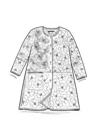 Langstrickjacke „Theia“ aus Bio-/Recycling-Baumwolle - indigogrün