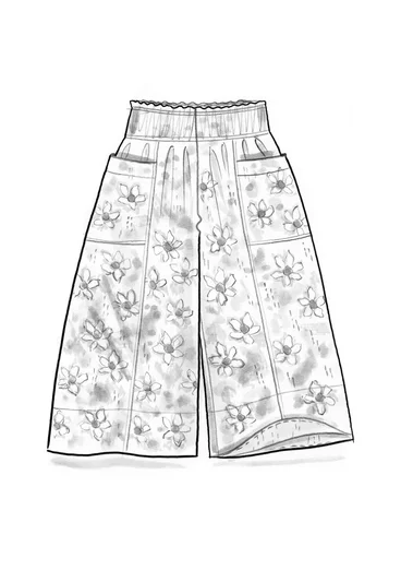 Webhose „Flora Flow“ aus Viskose - malve-gemustert