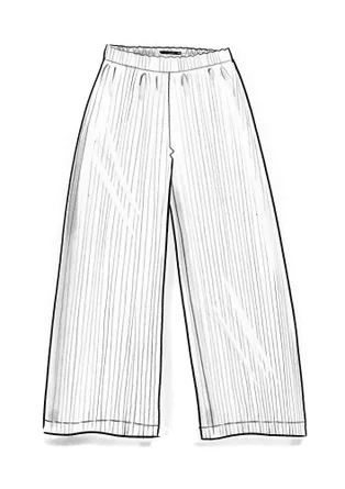 Pantalon en velours de coton biologique/polyester recyclé - bleu pigeon