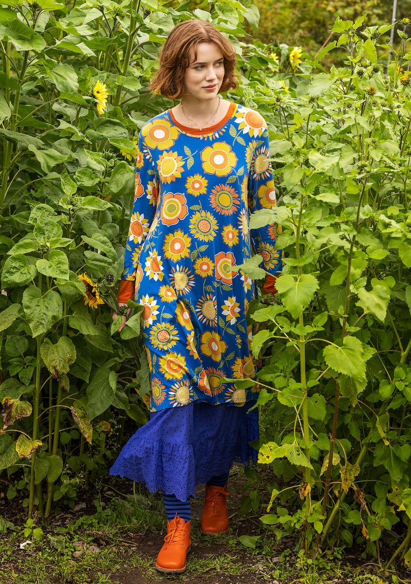 Trikotkleid „Sunflower“ aus Lyocell/Elasthan kornblumenblau