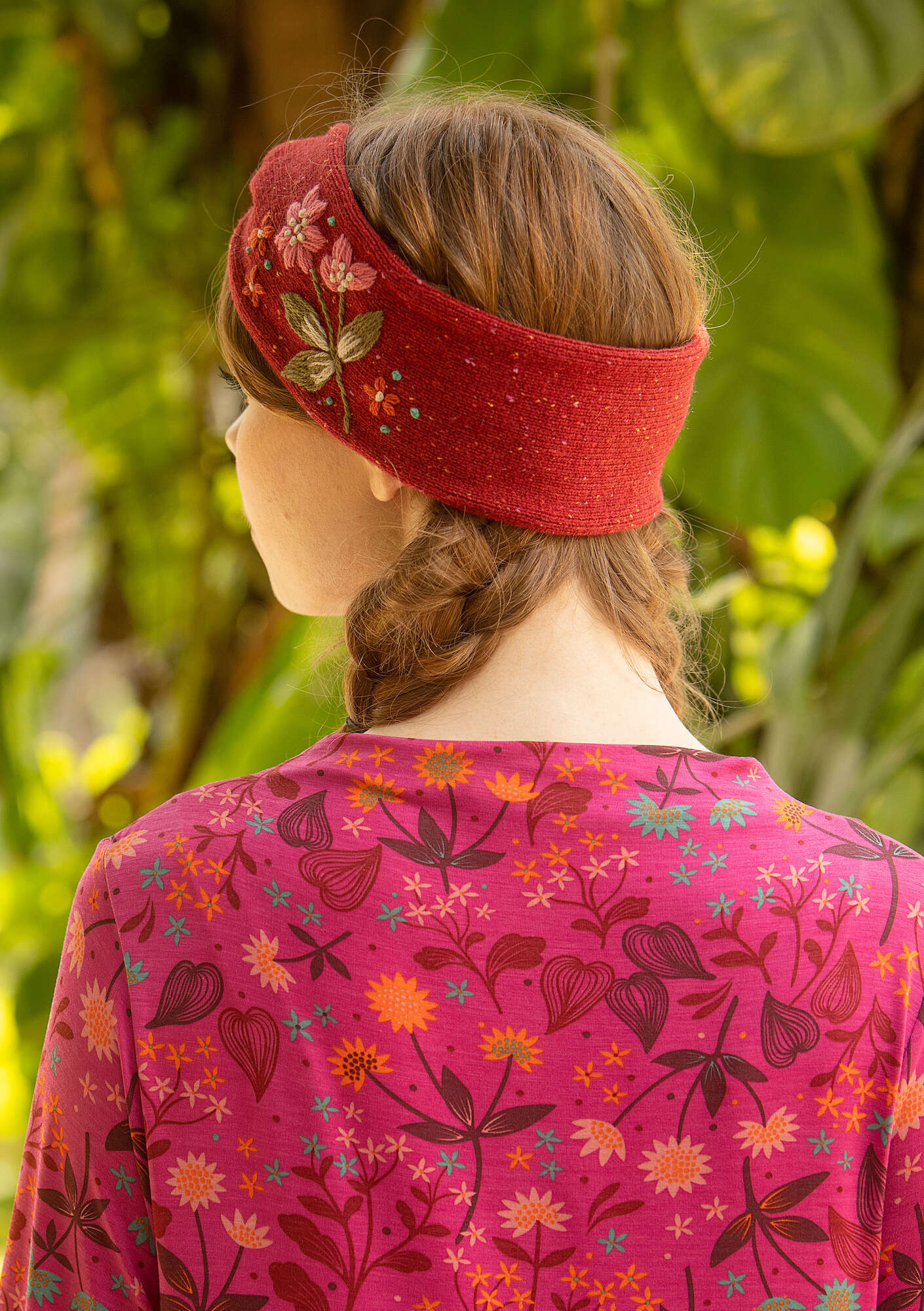 Bloom headband agate red