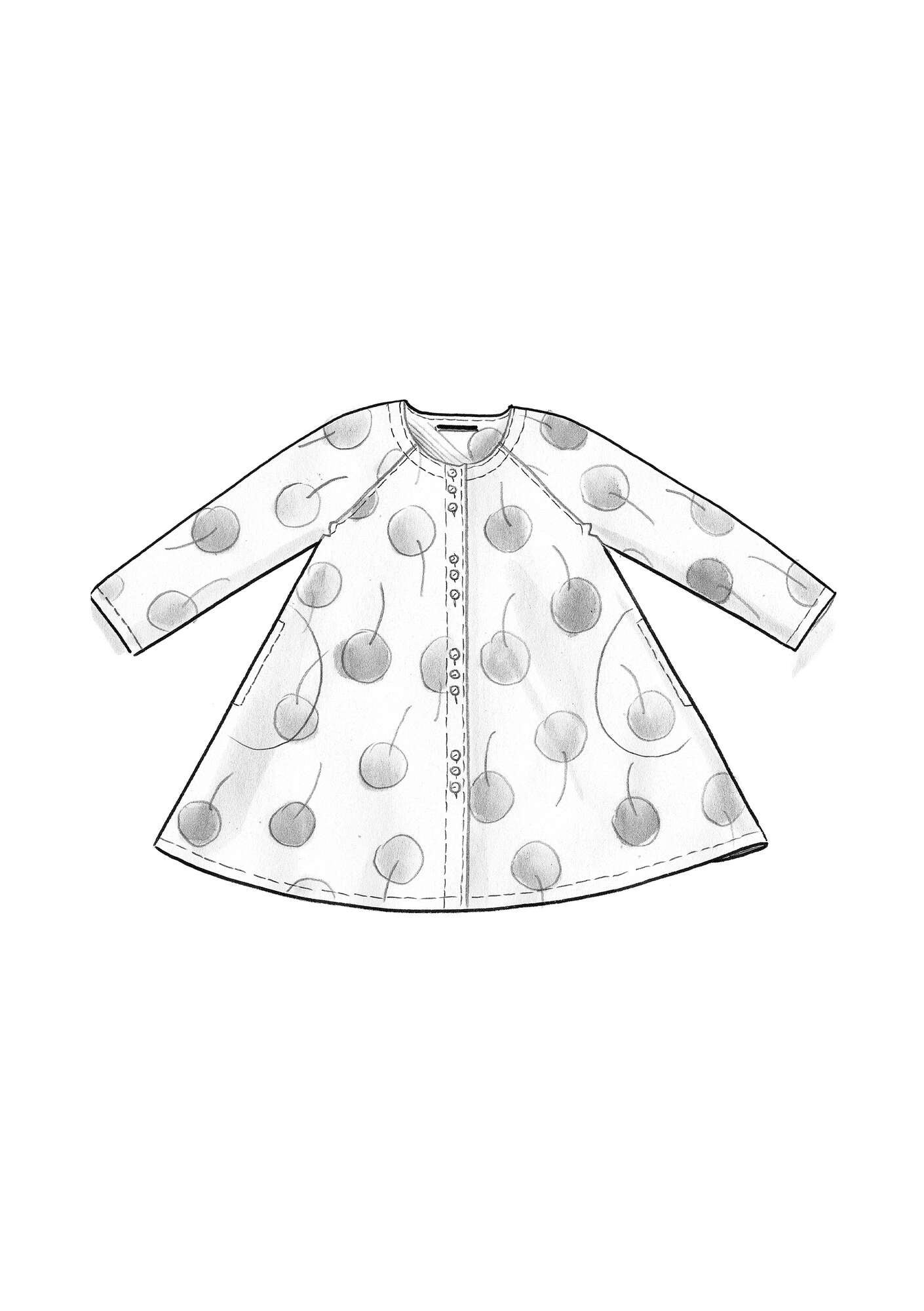 Swirl” woven tunic in organic cotton gudrunsjoden.com