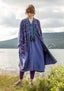 “Ottilia” knit coat in wool and organic/recycled cotton ink blue thumbnail
