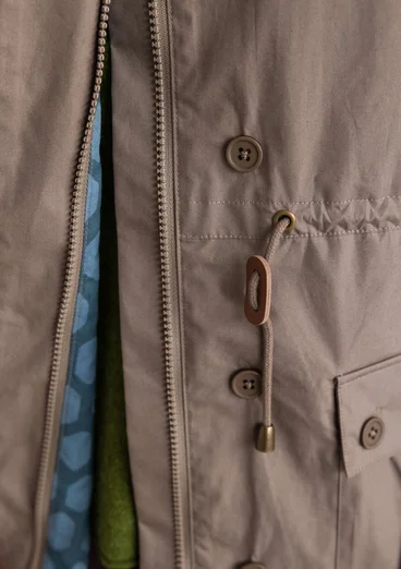 Parka „Vendela“ aus Bio-Baumwollgewebe - hellkartoffel