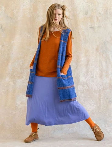 “Billie” jersey skirt in organic cotton/modal - himmelsbl
