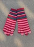 Fingerhandschuhe aus Lammwolle (multi-gestreift Einheitsgröße)