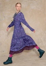 Robe à motif "Fåle" en modal - améthyste foncé