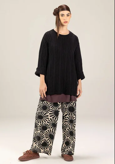 Pull "Midori" en coton biologique - noir