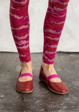 Ballerinas aus Nappaleder - preiselbeere