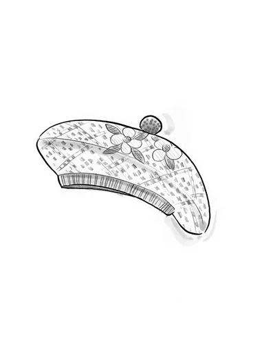 Béret "Nova Scotia" en maille de laine - cuivre