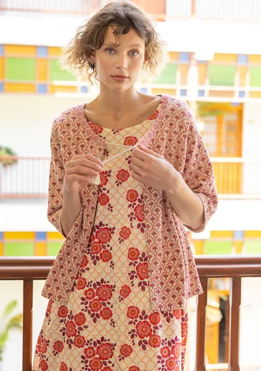 Robe "Rema" en jersey de coton biologique - coquillage