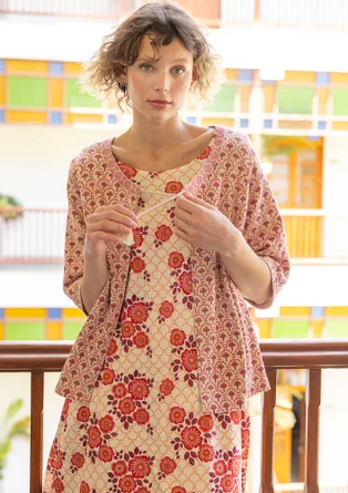 Robe "Rema" en jersey de coton biologique - coquillage