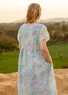 “Cumulus” woven-cotton dress (forget-me-not XL)