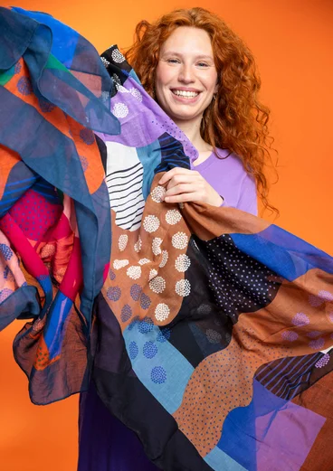 Foulard ”Ariel” en coton biologique - noir