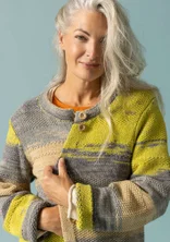 “Ella” wool/organic cotton coatigan - havre