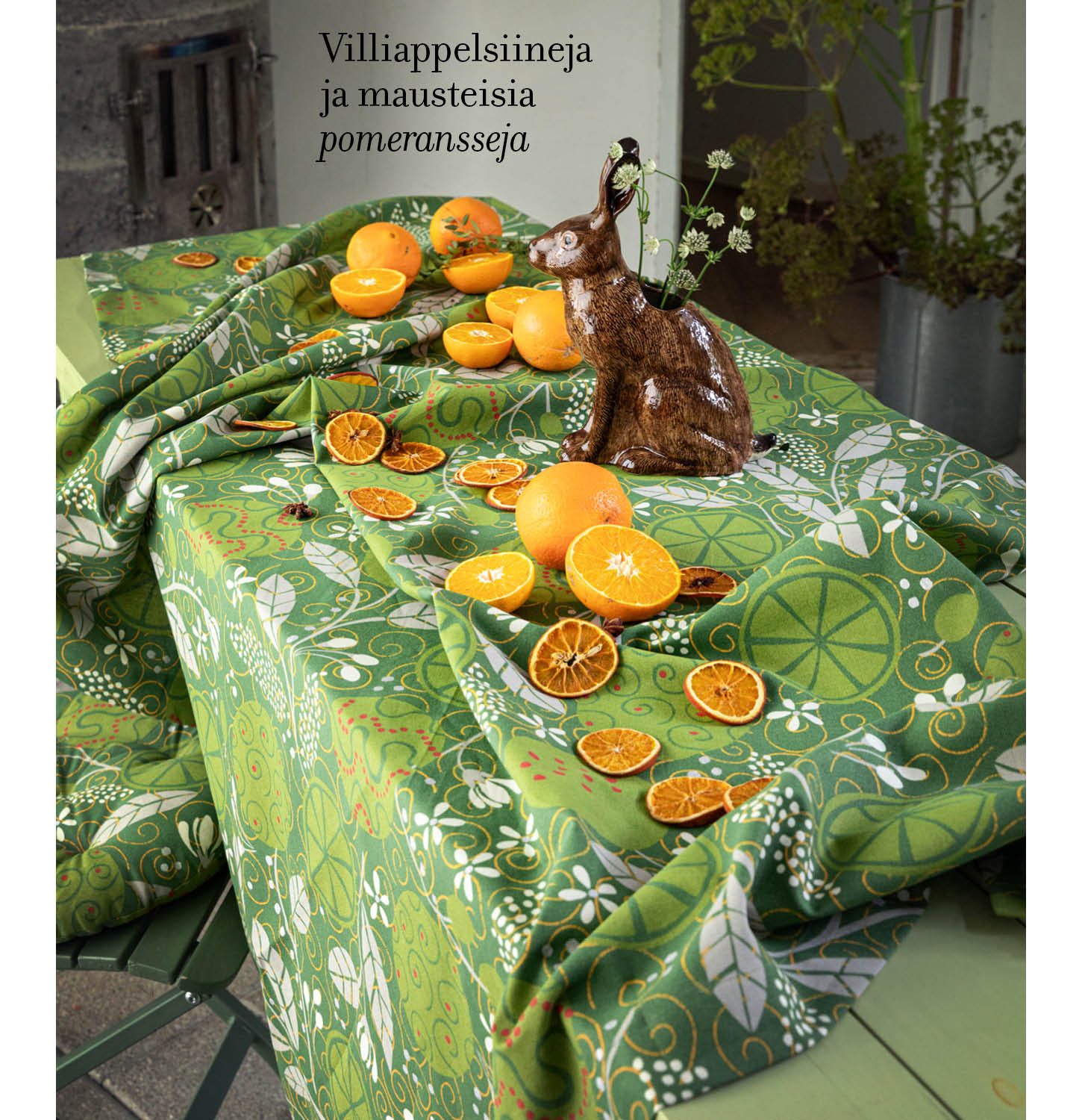 Table cloth ”Pomerans” in organic cotton