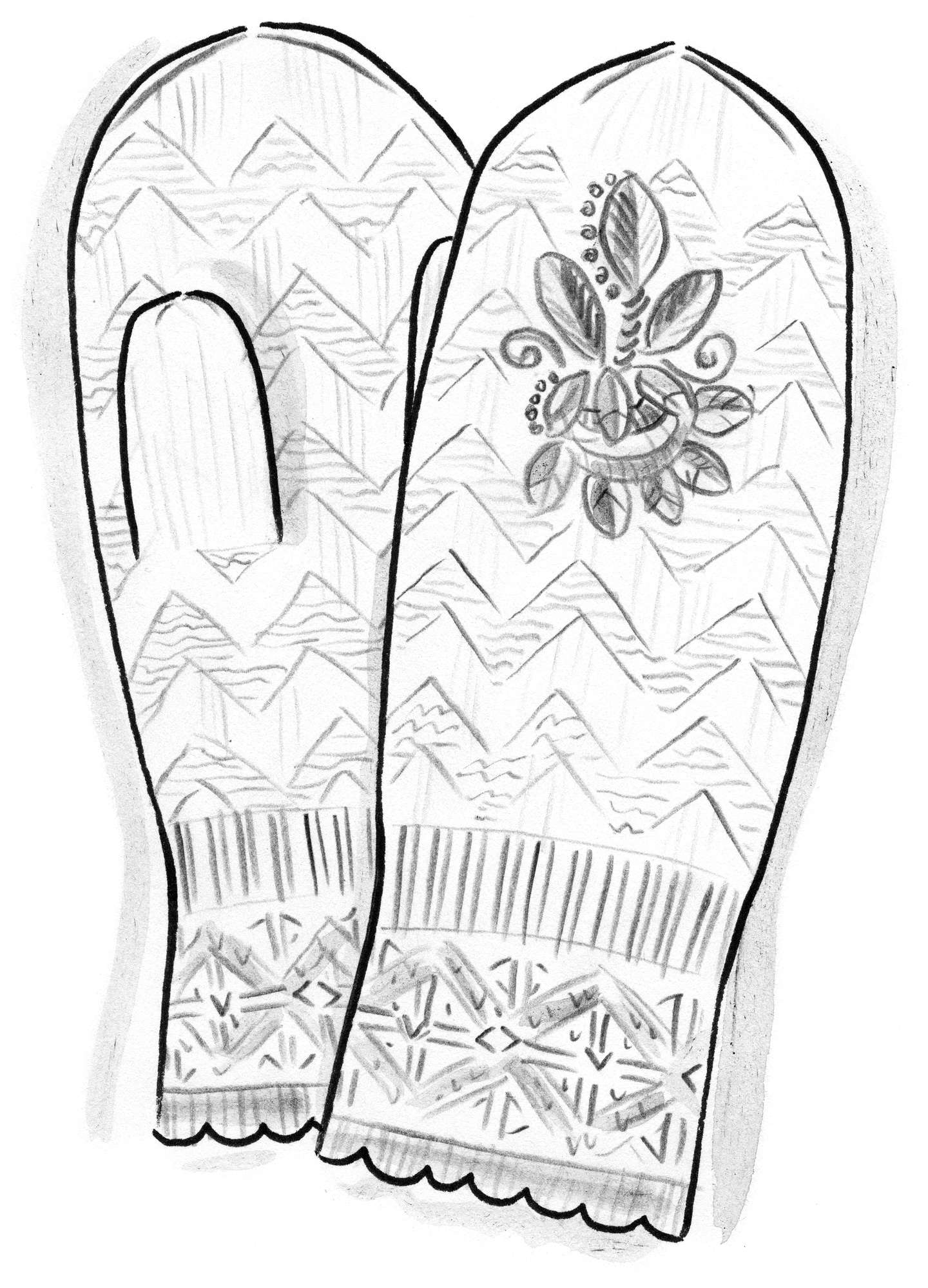 Handschuhe „Mora“ aus Alpaka/Recycling-Wollgemisch