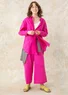 Woven organic cotton trousers (hibiscus XL)