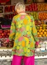 Mønstrete tunika «Fruit» i økologisk bomull (sjøgress L)
