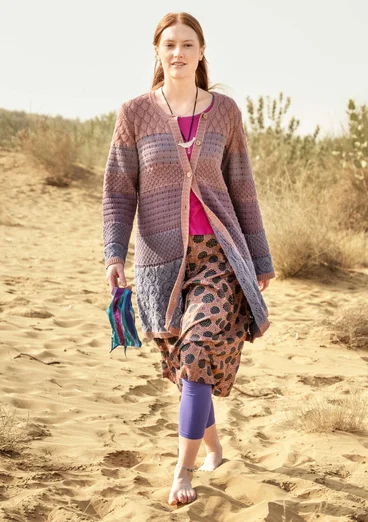 “Gjusta” woven organic cotton skirt - old rose