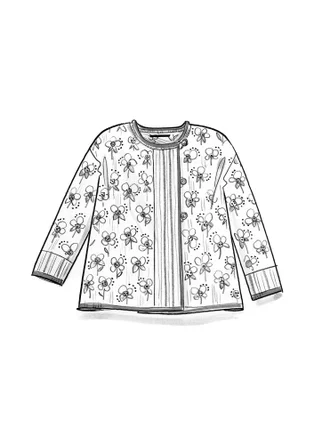 Gilet "Andes" en coton biologique/recyclé - aubergine