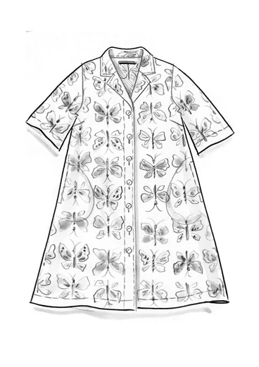 “Fjäril” woven organic cotton dress - dusky pink
