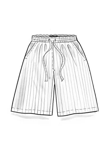 “Bifrost” woven linen shorts - light mulberry