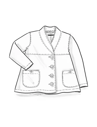 Woven jacket in organic cotton - grafit
