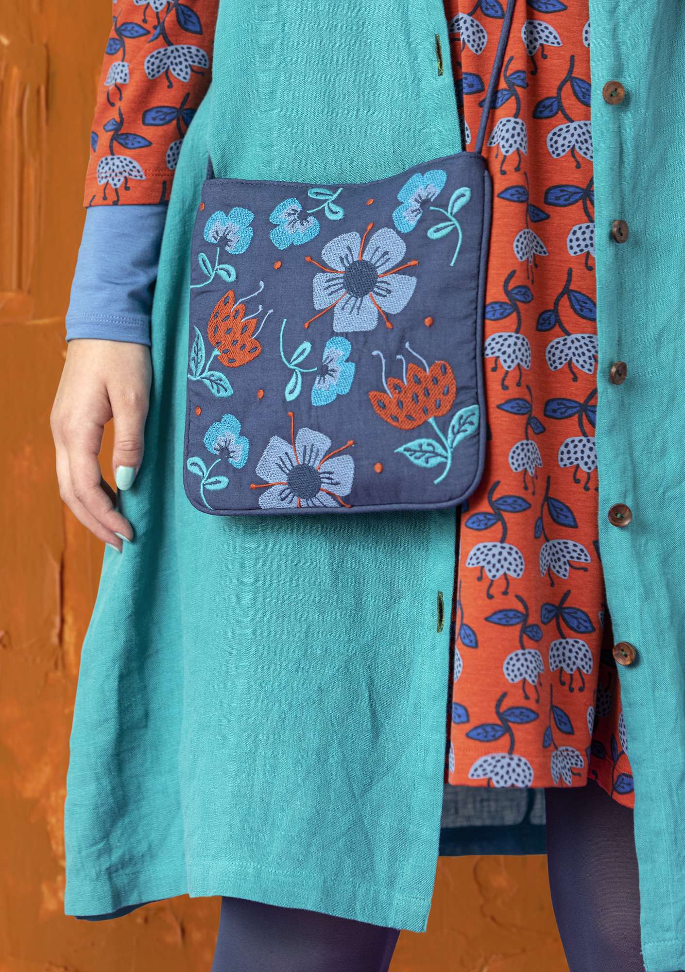 Tasche „Inez“ aus Öko-Baumwolle indigoblau