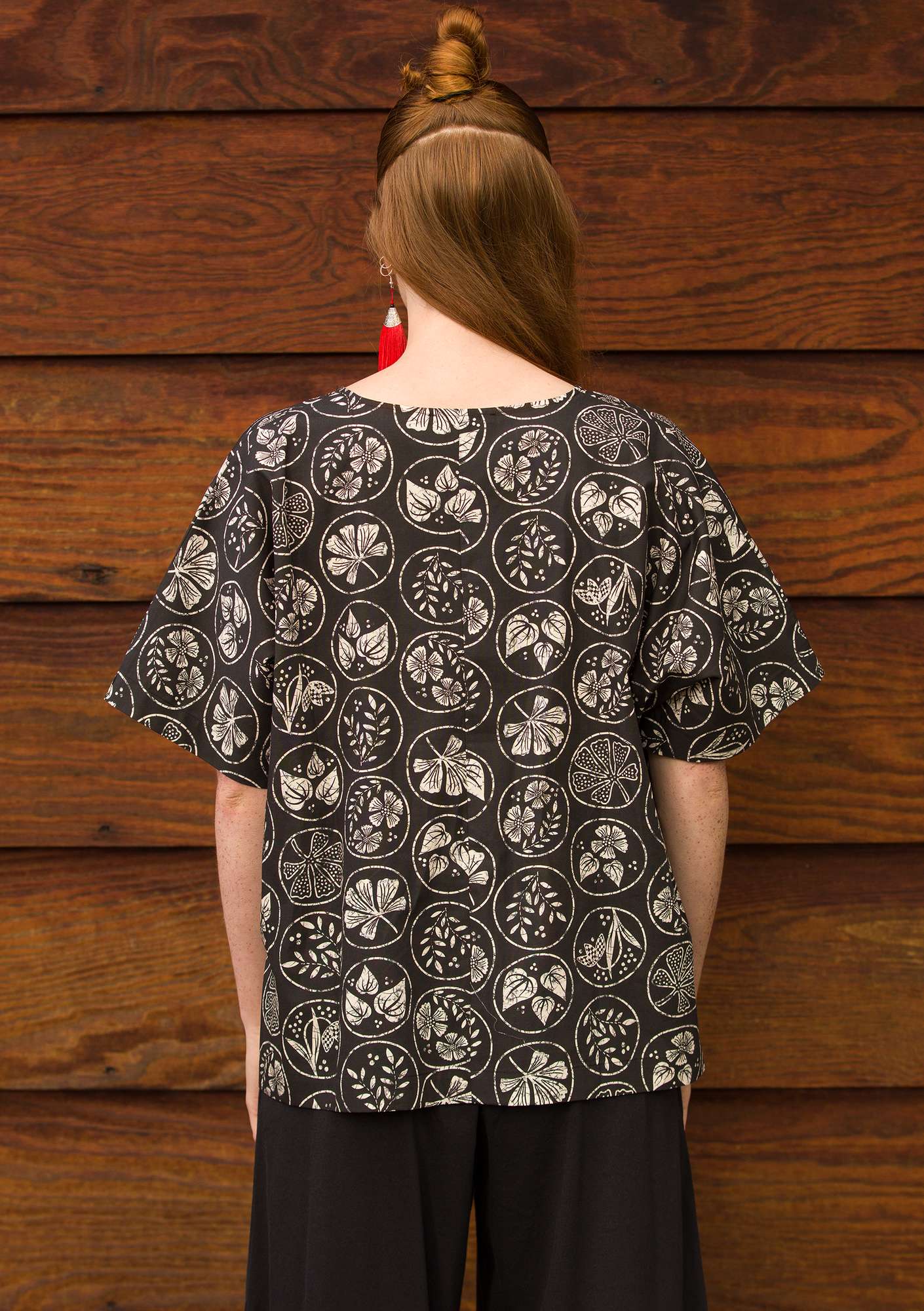  Kusama  organic/recycled cotton blouse black thumbnail