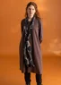 “Ylva” jersey dress in organic cotton/spandex (French roast XXL)