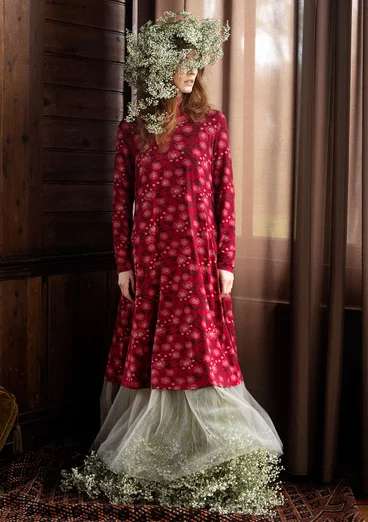 “Dagny” lyocell/elastane jersey dress - poppy
