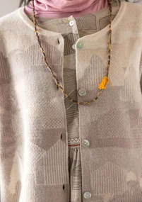 Cardigan "Alaska" i genanvendt uld - natur