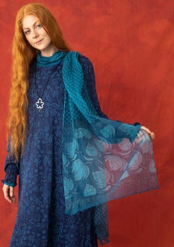 Gulab shawl petrol blue