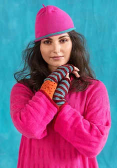 Bonnet "Rainbow" en coton, laine, ou coton/laine - pivoine