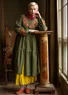 “Åland” woven organic cotton dress (pine S)