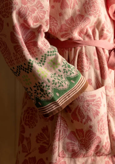 Strickjacke „Nectar“ aus Bio-Baumwolle - dunkelrosa